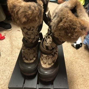 Coach winter boots